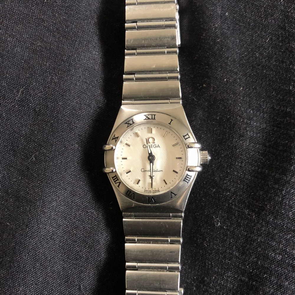 Omega women’s watch steel on steel constellation